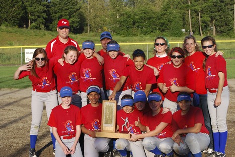 The Federal Way Heat girls fastpitch team includes