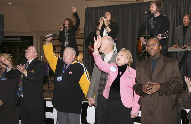 Scene from a past Federal Way prayer breakfast at The Commons.