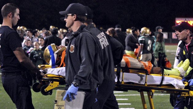 Auburn High School player Harold Lee was one of two players injured in a game Oct. 19 against Federal Way High School.