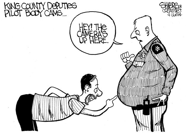 King County deputies pilot body cams | Cartoon | Federal Way Mirror