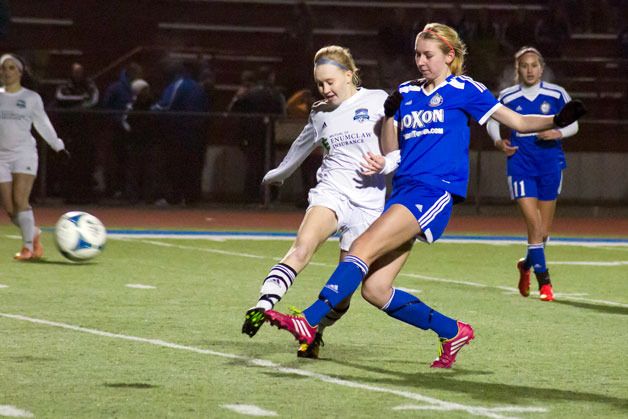 The Federal Way Football Club worked hard to win against Puyallup during a game.