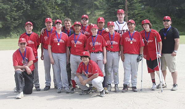 The Federal Way National Little League Phillies won both the regular season and playoffs in the Junior Baseball division (15-under).