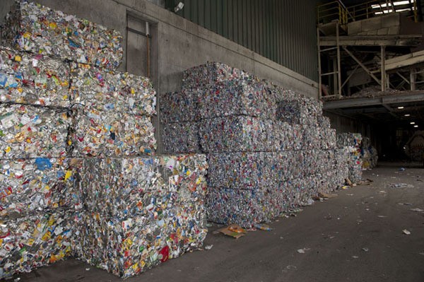 Federal Way’s recyclables are loaded into large trailers and hauled to Waste Management’s Cascade Recycling Center in Woodinville.