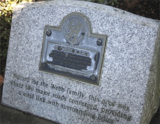 The Webb Center Monument was re-dedicated Feb. 16. The monument is located near Bank of America at South 320th Street and Pacific Highway South in Federal Way.