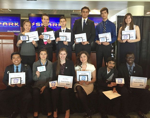 The Thomas Jefferson High School DECA Team pictured with their certificates.