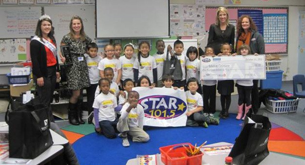 Rebekah Cirrincione was visited by Star radio personality Marina Rockinger on Oct. 29 in her classroom at Mirror Lake Elementary.