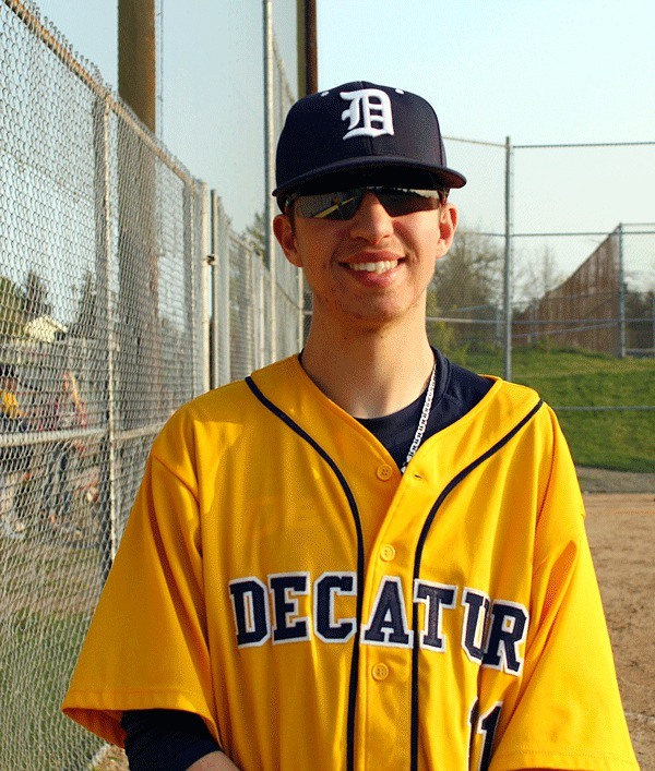 Brandon Jackson sports his number 11 uniform with his name stitched on the back. Jackson has been a manager with Decatur for the past five seasons.