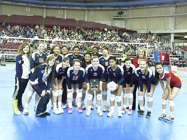 The Christian Faith High School volleyball team finished in second place at the Class 1B state championships in Yakima last weekend. The team includes