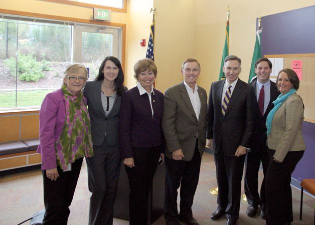 King County Executive Dow Constantine (third from right) with Federal Way