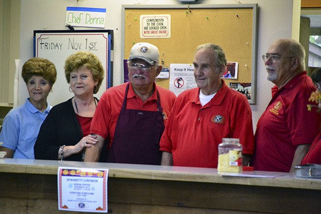 The Kiwanis Club served free spaghetti Nov. 2 at the Federal Way Senior Center.