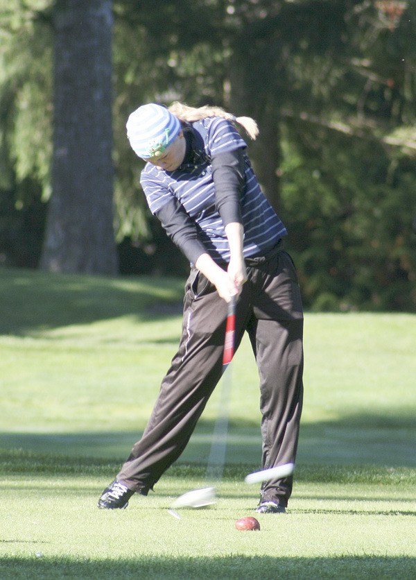 Decatur senior Amanda Beyke finished in sixth place at the Class 3A Girls State Golf Tournament in Spokane Wednesday. Beyke was leading after the first round of play.