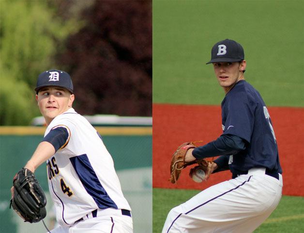 Garrett Westberg (left) and Taylor Davis (right) are the expected starters for their Saturday matchup.