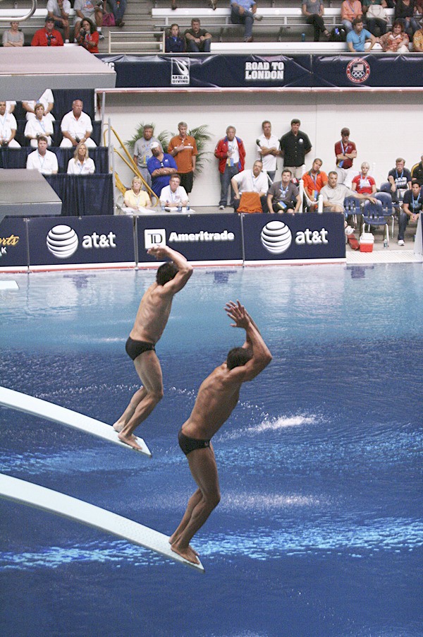 Three-time Olympian Troy Dumais (right) and his partner