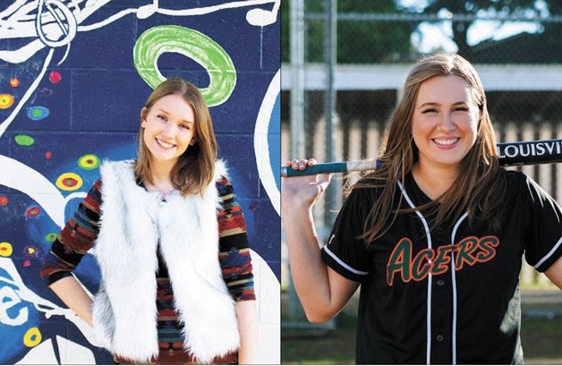 Christina Huber (left) and Madison Rogers