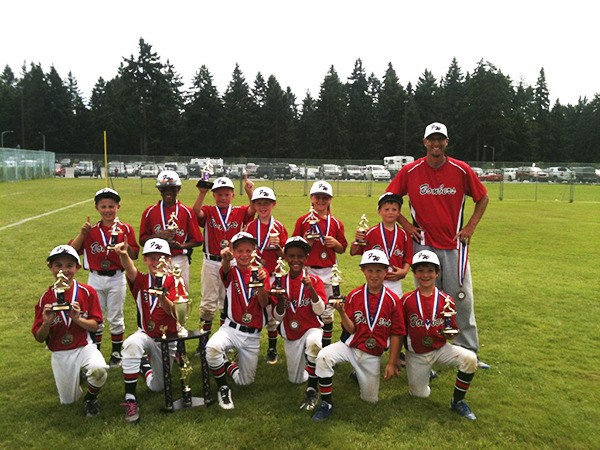 The 8-under Federal Way Bombers won the Fourth of July Blast Baseball Tournament July 6-7 in Spanaway.