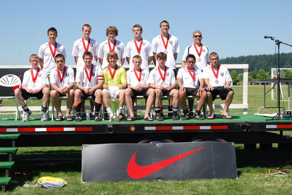 The Federal Way United boys 18-under soccer team won the Crossfire Select Cup tournament held in Redmond.