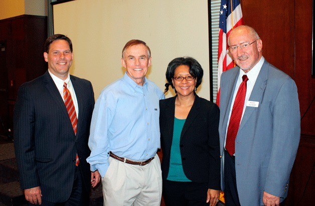 King County Councilman von Reichbauer welcomed Tacoma Mayor Marilyn Strickland to Federal Way to discuss Tacoma’s challenges. Pictured from left