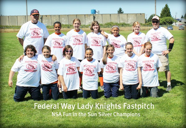 Federal Way Lady Knights 12-under softball team won the Silver Championship last weekend at the Fun In the Sun Tournament in Tacoma. The team beat the Cobras in the final