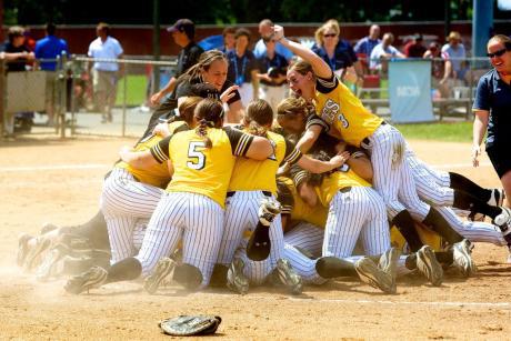 The Pacific Lutheran University softball team