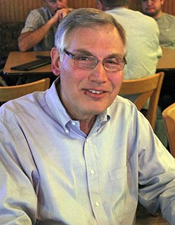 South King Fire and Rescue commissioner Bill Gates awaits the election results Tuesday at Scoreboard Pub in Federal Way.