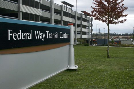 This land adjacent to the Federal Way Transit Center will become a temporary park that displays sculptures by local artists.