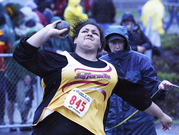 Jefferson senior Kayla Adams will attempt to win her second state championship in the shot put next weekend at Mount Tahoma High School.