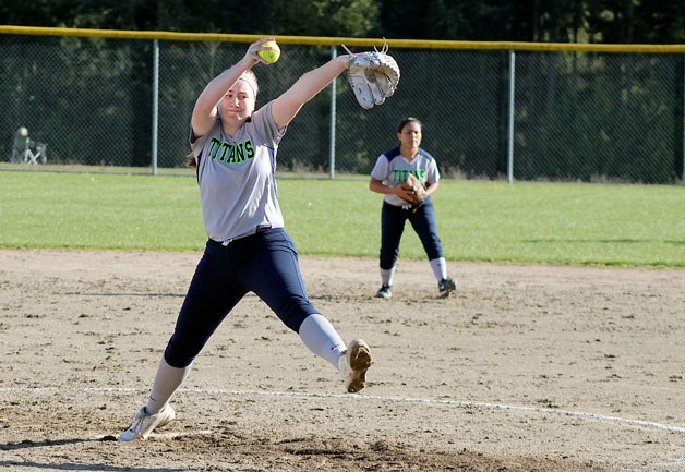 Madison Rogers pitched two innings for Todd Beamer against Kent-Meridian and struck out three of the batters she faced. She also homered in the fifth inning.