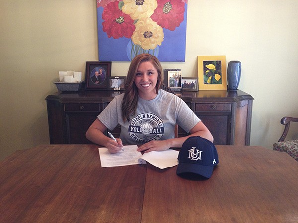 Federal Way High School graduate Monica McConnaughey signed a national letter of intent earlier in the week to play volleyball at Lincoln Memorial University in Harrogate