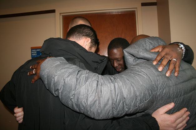 Members of approximately 20 churches in Federal Way and the greater community came together with the Federal Way Police Department on Wednesday to pray during a rally at City Hall.