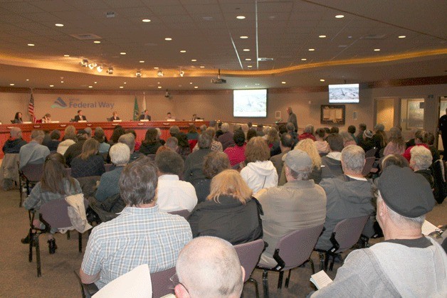 About 180 citizens attended an emergency Federal Way City Council meeting on Thursday to voice concerns about a proposed Tacoma methanol plant.