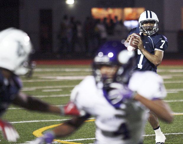 Todd Beamer senior quarterback T.J. Esekielu has led the Titans into the postseason for the first time in the school’s history thanks to both his running and throwing. Beamer will play the Greater St. Helen’s League champion Friday night in Vancouver.