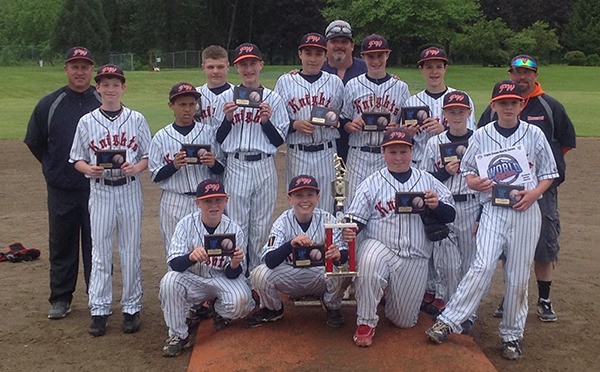 The 12-under Federal Way Knights baseball team won their second-straight tournament over Memorial Day at the Triple Crown Sports Tournament in Monroe.