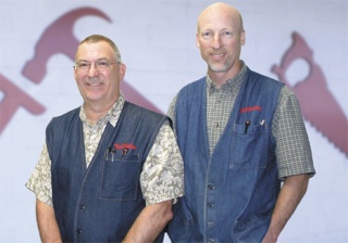 Brothers and business partners Jim Eichholtz (at left) and Bill Eichholtz of New Lumber and Hardware Company in Federal Way continue their father’s lumber and hardware business legacy from 1954.