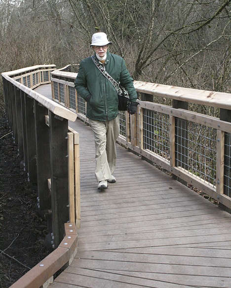 Allan Warner of Browns Point enjoys an afternoon stroll Feb. 14 at West Hylebos Wetlands Park in Federal Way.