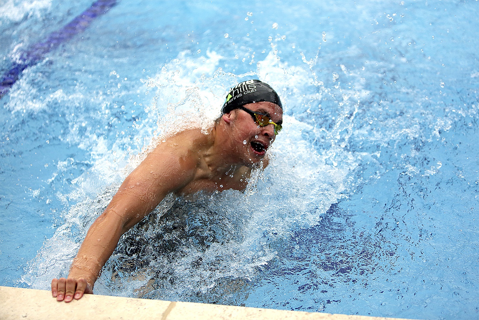 Thomas Anderson won three events during the All-City meet on Aug. 2. Photo courtesy of Eddie Lo