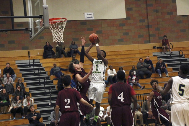 Todd Beamer's Patrick Kennedy rises for a shot against Bethel during the Titans' 68-57 win on Monday