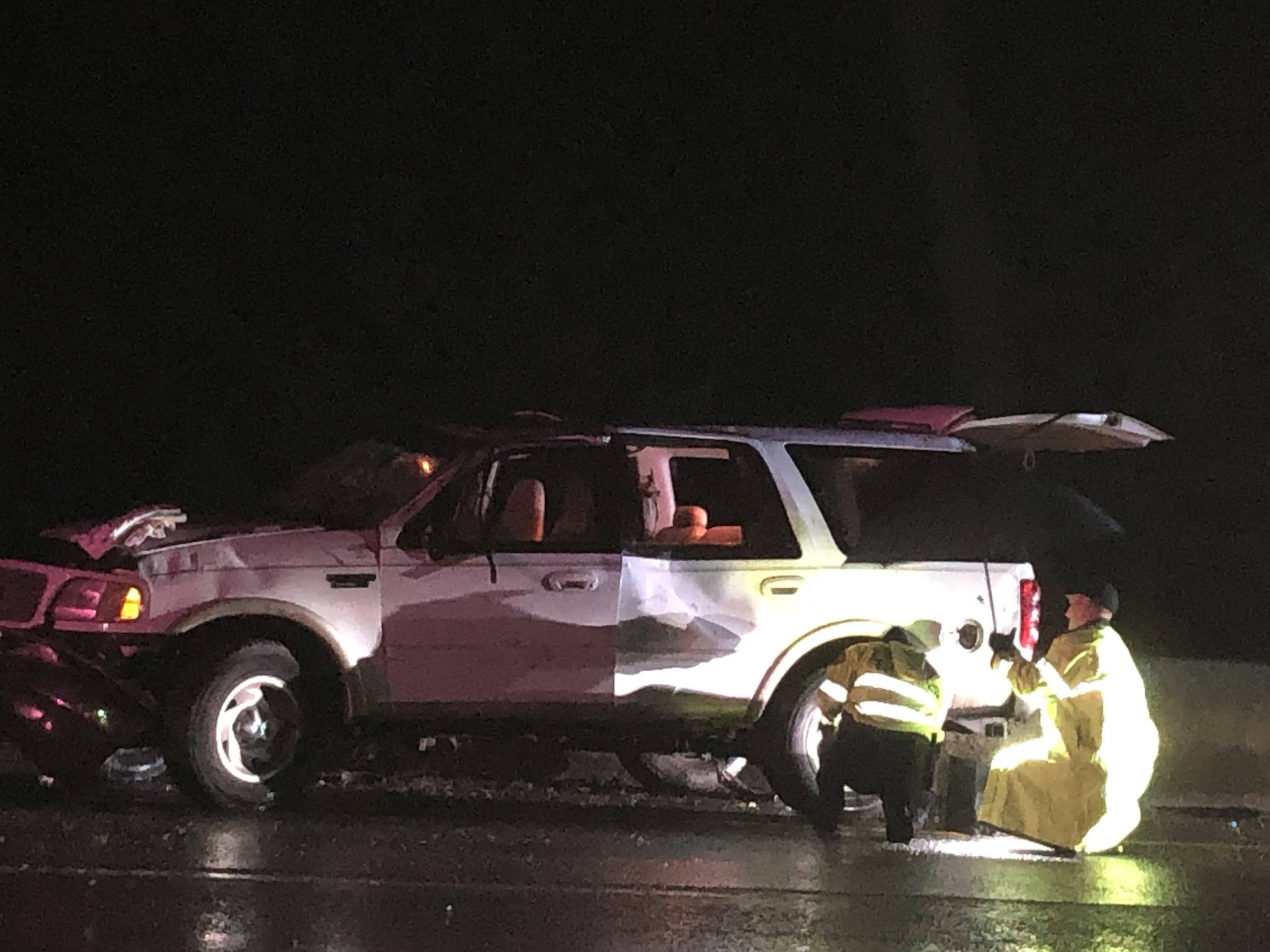 A Federal Way woman driving under the influence crashed and rolled her vehicle, with a man and four children inside, near Tiger Mountain Summit on Jan. 1. Photo courtesy of Washington State Patrol