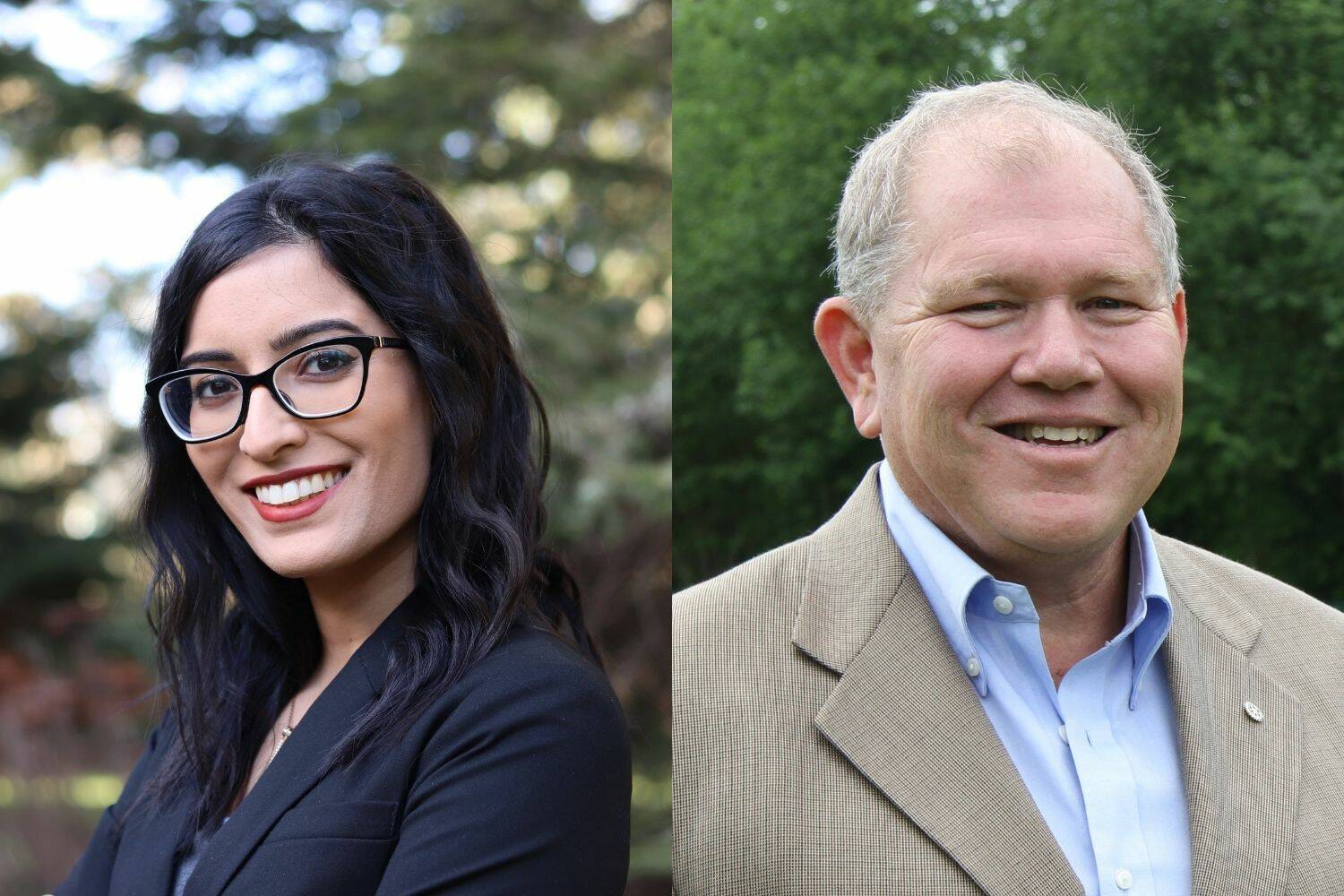 Federal Way City Council Pos. 6 candidates Renae Seam (left) and Jack Dovey (right)