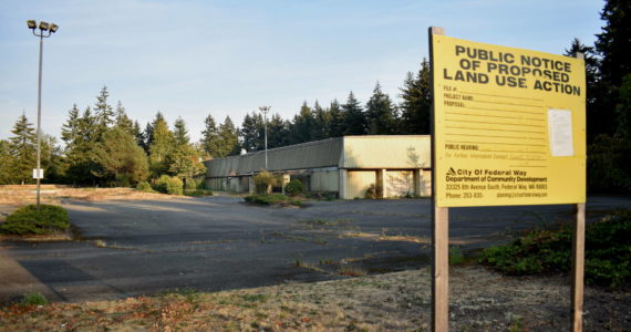 Photo by Alex Bruell/the Mirror
The former Bally Total Fitness property in Federal Way sits vacant, but if the city council signs off on a new townhouse development, the building could be replaced with new homes in just a few years.