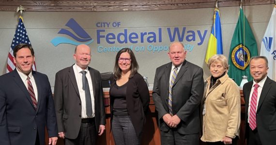 Tanja Carter, center, was appointed to the role on Nov. 15. Photo courtesy of the City of Federal Way