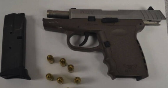 A firearm retrieved from the suspect’s vehicle. Photo courtesy of Washington State Patrol