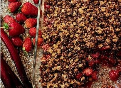 No bake strawberry rhubarb crisp. Courtesy photo