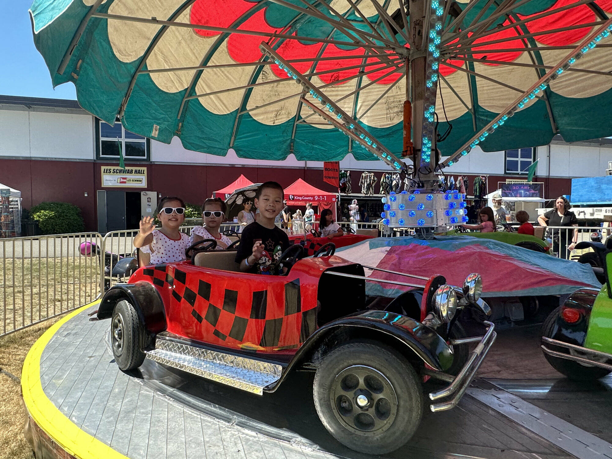 The carnival rides at the King County Fair are always a hit. Photo by Joshua Solorzano