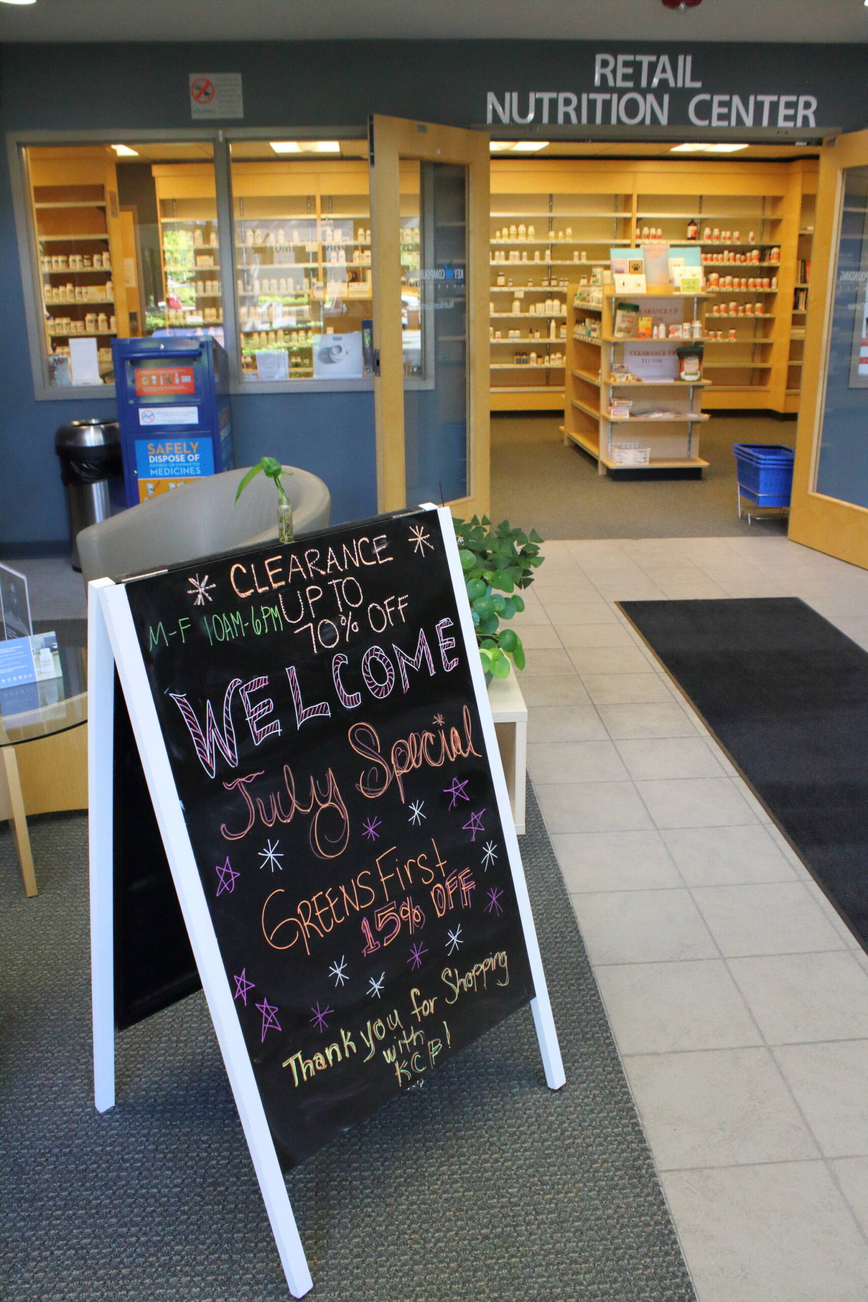 Key Compounding Pharmacy features a Retail Nutrition Center that is open to the public. Photo by Keelin Everly-Lang/The Mirror