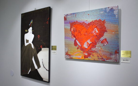 Art shown at Gallery K features a variety of Korean artists. Photo by Keelin Everly-Lang / the Mirror