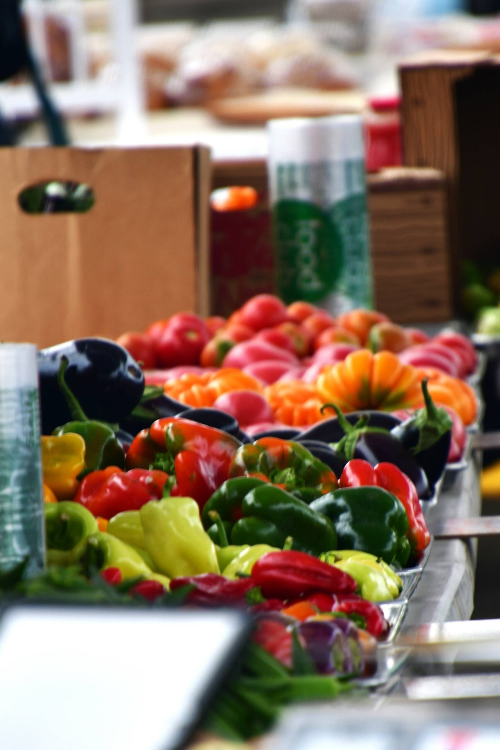 Peppers were plentiful at the Federal Way Farmer’s Market on Saturday, Sept. 14. The market runs 9 a.m. to 4 p.m. Saturdays through October at The Commons mall parking lot. Photo by Bruce Honda