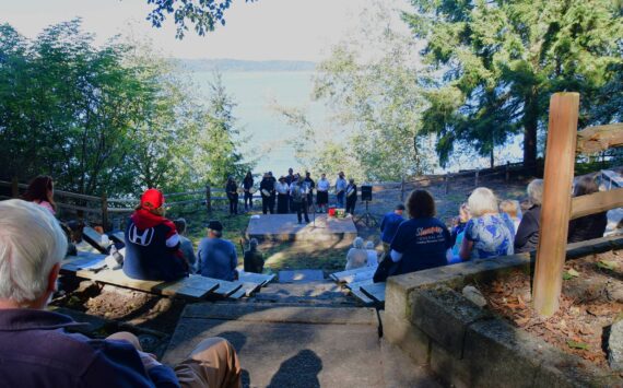 The annual meeting of the Federal Way Historical Society was held at Camp Kilworth on Saturday, Sept. 21, celebrating the restoration of the former Boy Scout camp. Photo by Bruce Honda