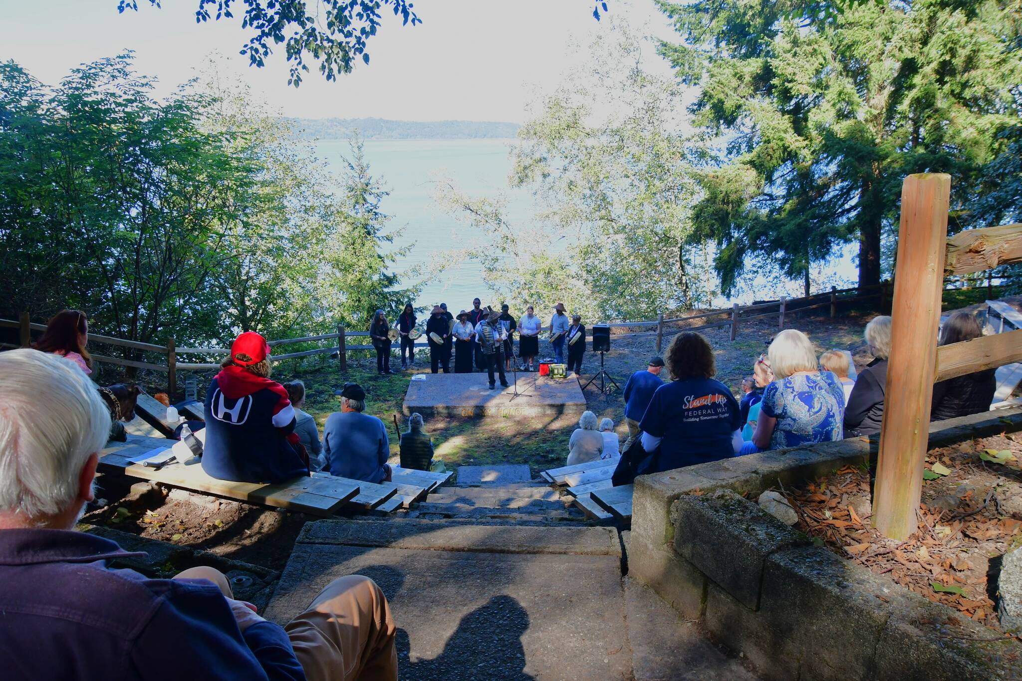 The annual meeting of the Federal Way Historical Society was held at Camp Kilworth on Saturday, Sept. 21, celebrating the restoration of the former Boy Scout camp. Photo by Bruce Honda