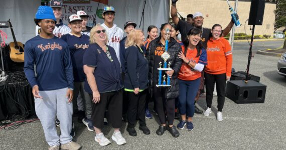 For their fried chicken and waffle fries and Swagg Sauce, Swagg-N-Wagon won first place as well as the People’s Choice Award at the 2024 Taste of Federal Way. Each participating restaurant was paired with a local nonprofit - in this case, Federal Way Knights Baseball. (Photos by Andy Hobbs/The Mirror)