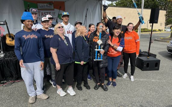 For their fried chicken and waffle fries and Swagg Sauce, Swagg-N-Wagon won first place as well as the People’s Choice Award at the 2024 Taste of Federal Way. Each participating restaurant was paired with a local nonprofit - in this case, Federal Way Knights Baseball. (Photos by Andy Hobbs/The Mirror)